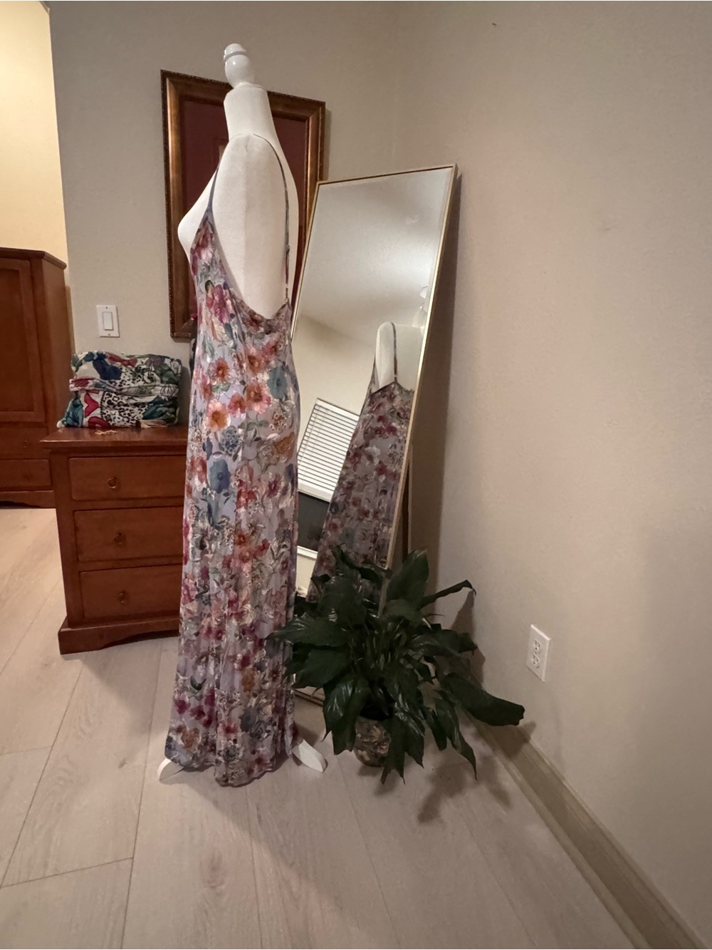 NWT Johnny Was Mazzy Ruched Flora Maxi Dress M - Picture 15 of 16